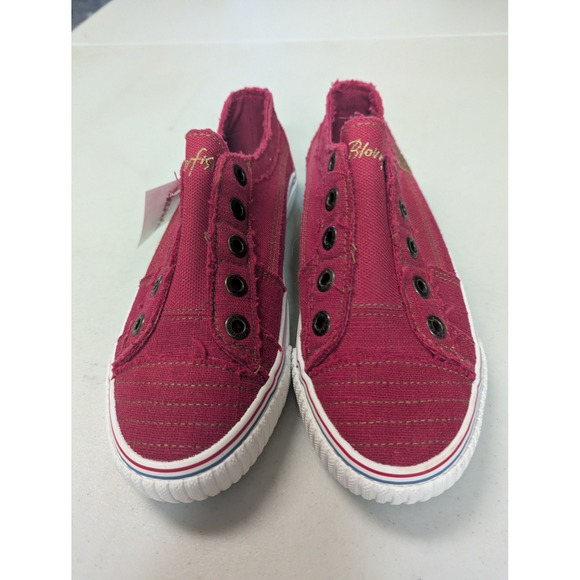 Blowfish Malibu Red Canvas Slip On Sneakers Shoes Womens Size 8 - Picture 4 of 12